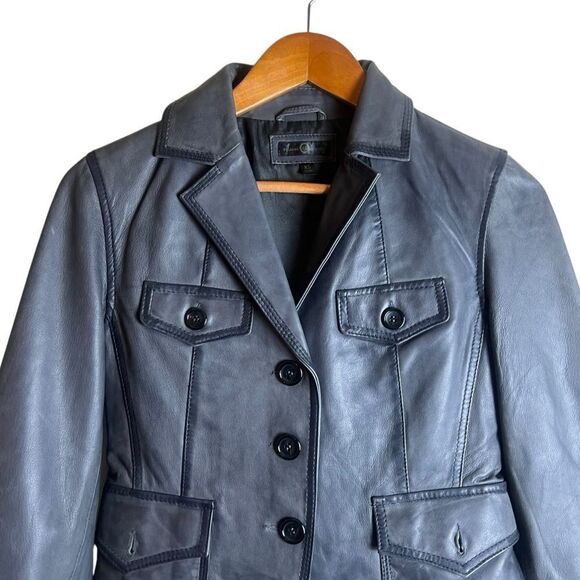 Wilson’s leather grey 100% leather jacket - Picture 2 of 11